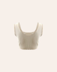 womens cotton sport bra padded back
