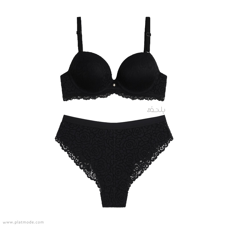 سوتین ست اسفنجی مشکی کاپ C