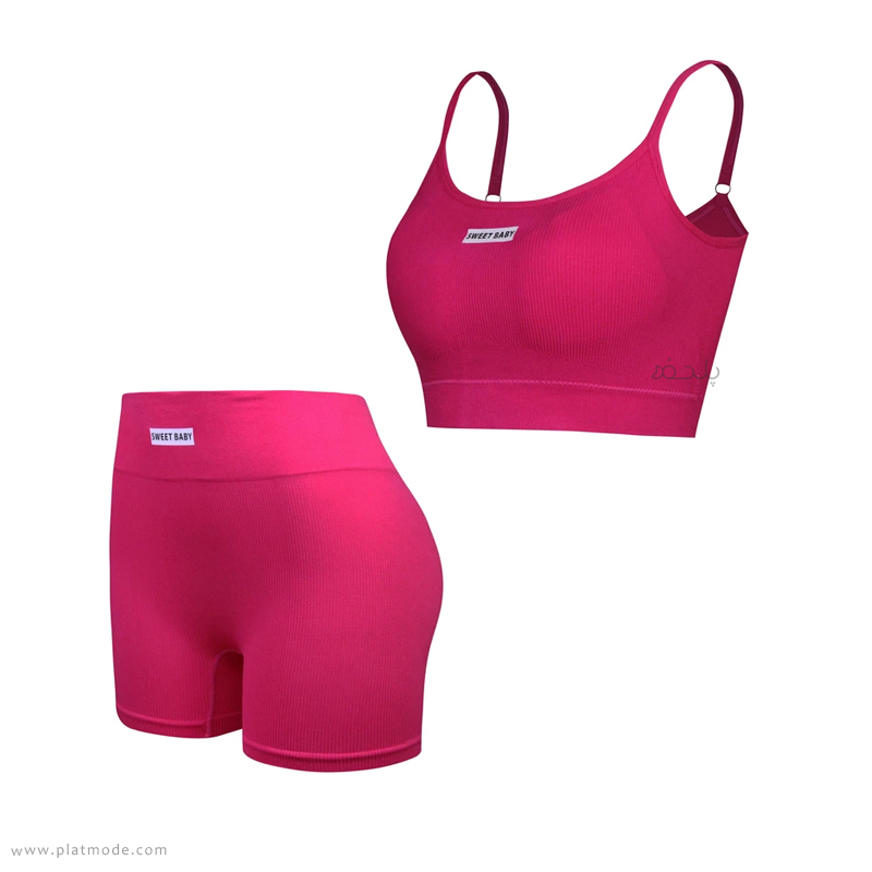 ست نیم تنه و شورت پادار ورزشی Sweet Baby